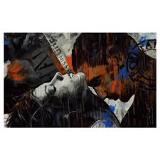 Best Indian figurative art - Don't Stamp Me, Stamp Series painting by Devidas Dharmadhikari